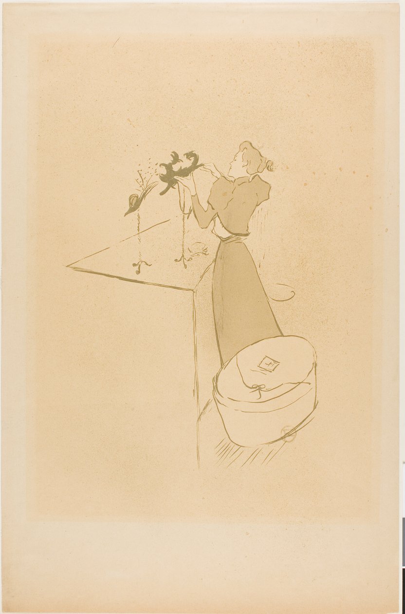 De Hoedenmaakster, Renée Vert door Henri de Toulouse Lautrec