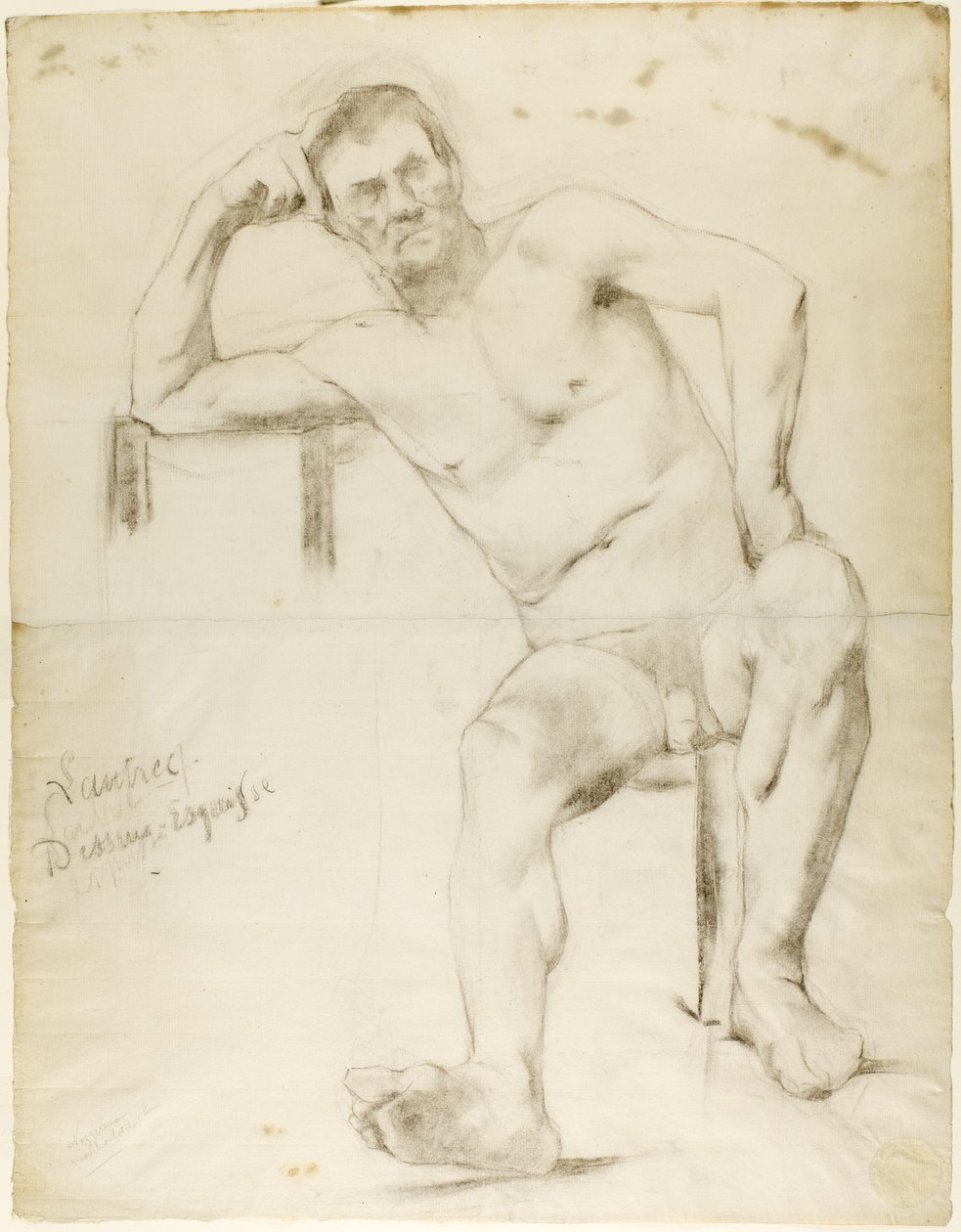 Het Model Nizzavena, ca. 1882-83 door Henri de Toulouse Lautrec