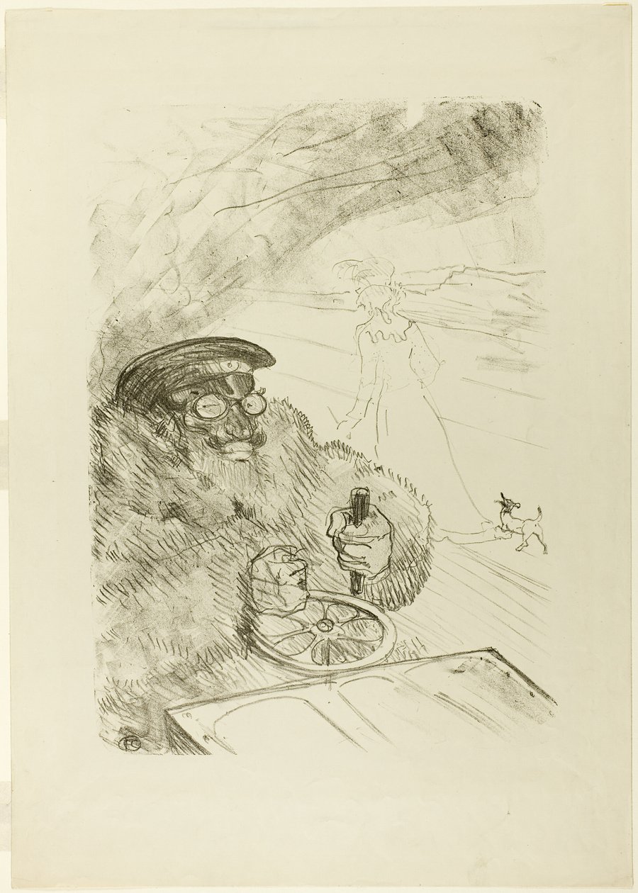 De Automobilist door Henri de Toulouse Lautrec
