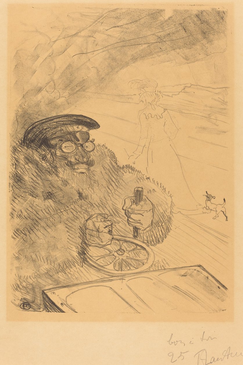 De Automobilist door Henri de Toulouse Lautrec