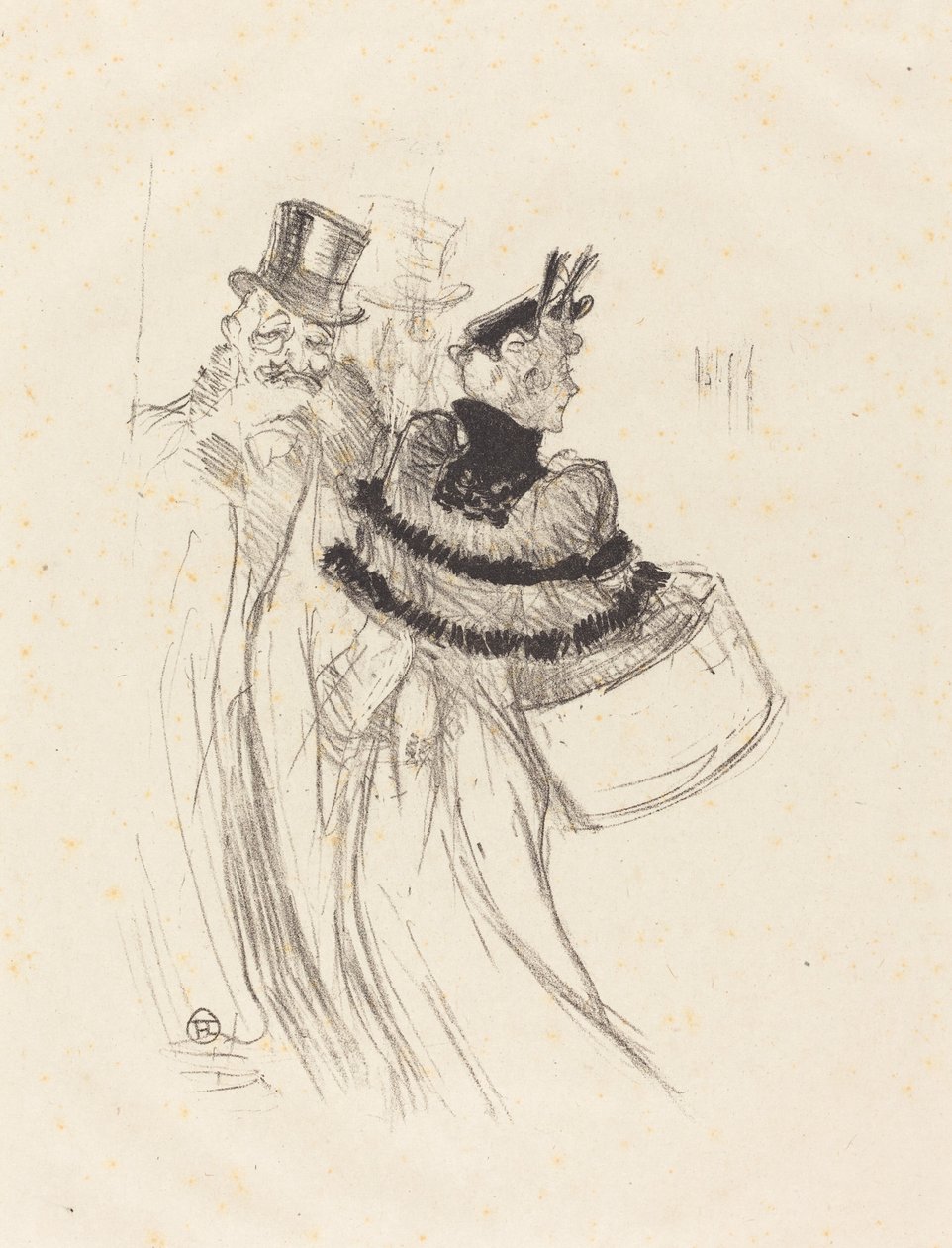 De oude heren (Les vieux messieurs) door Henri de Toulouse Lautrec