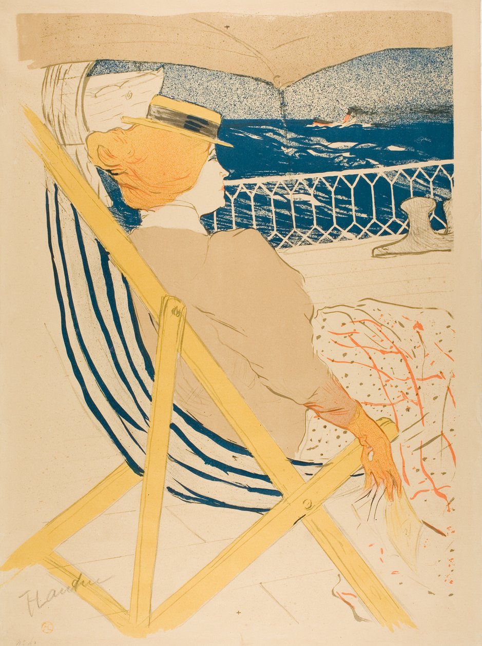 De Passagier in Hut 54—Cruise door Henri de Toulouse Lautrec