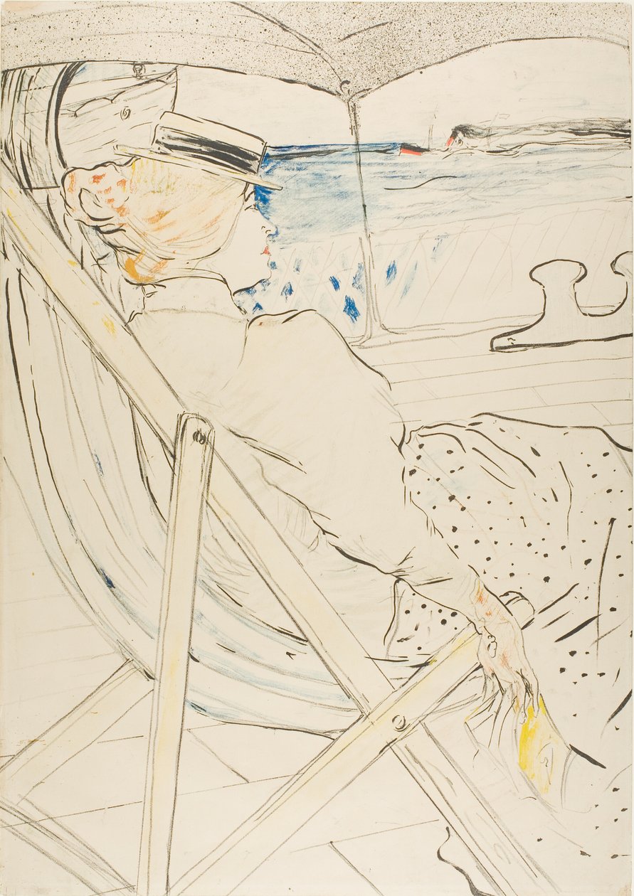 De passagier in hut 54—De cruise door Henri de Toulouse Lautrec