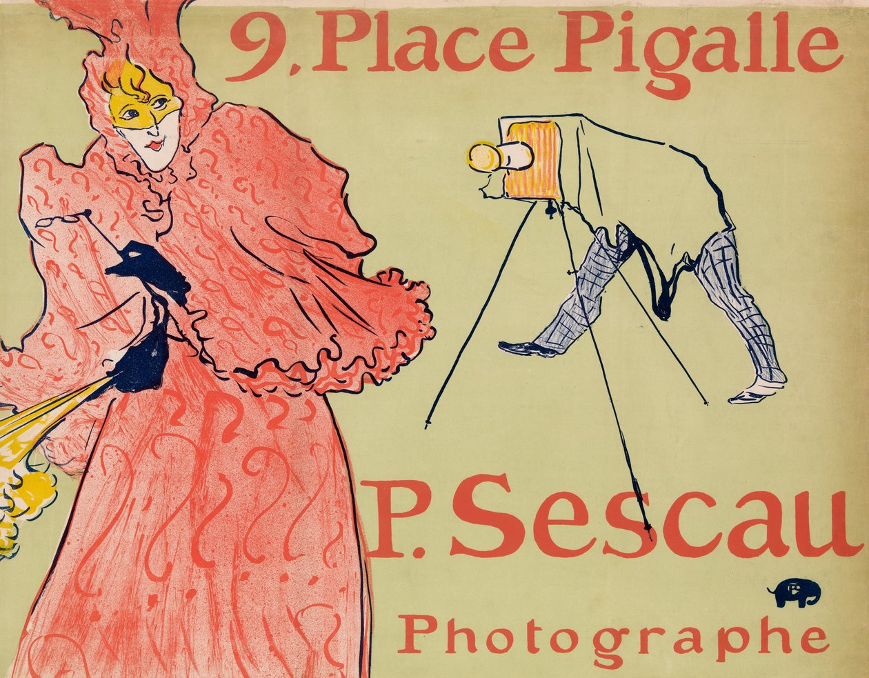 De fotograaf Sescau door Henri de Toulouse Lautrec