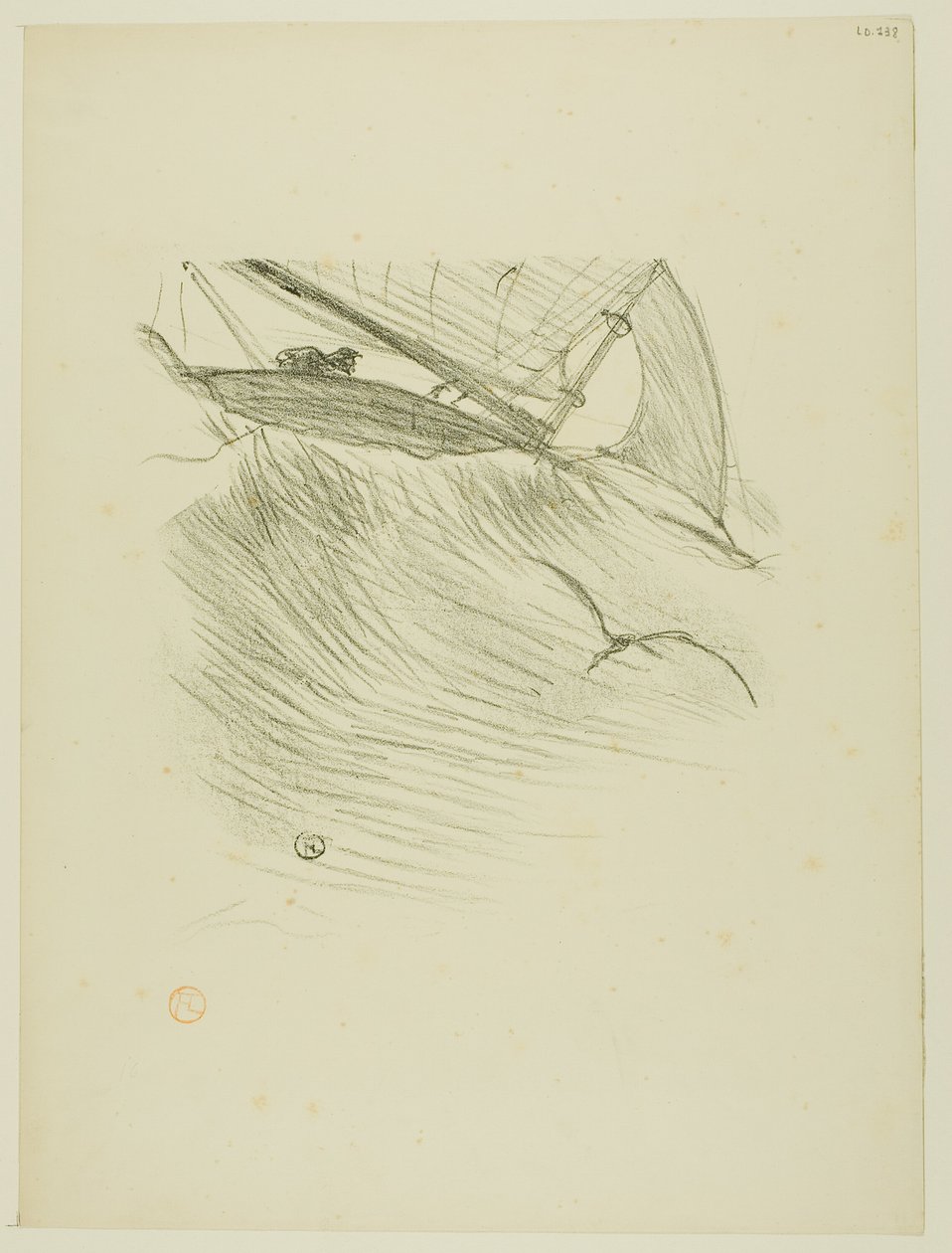 De Zeezwaluwen, uit Mélodies de Désiré Dihau door Henri de Toulouse Lautrec