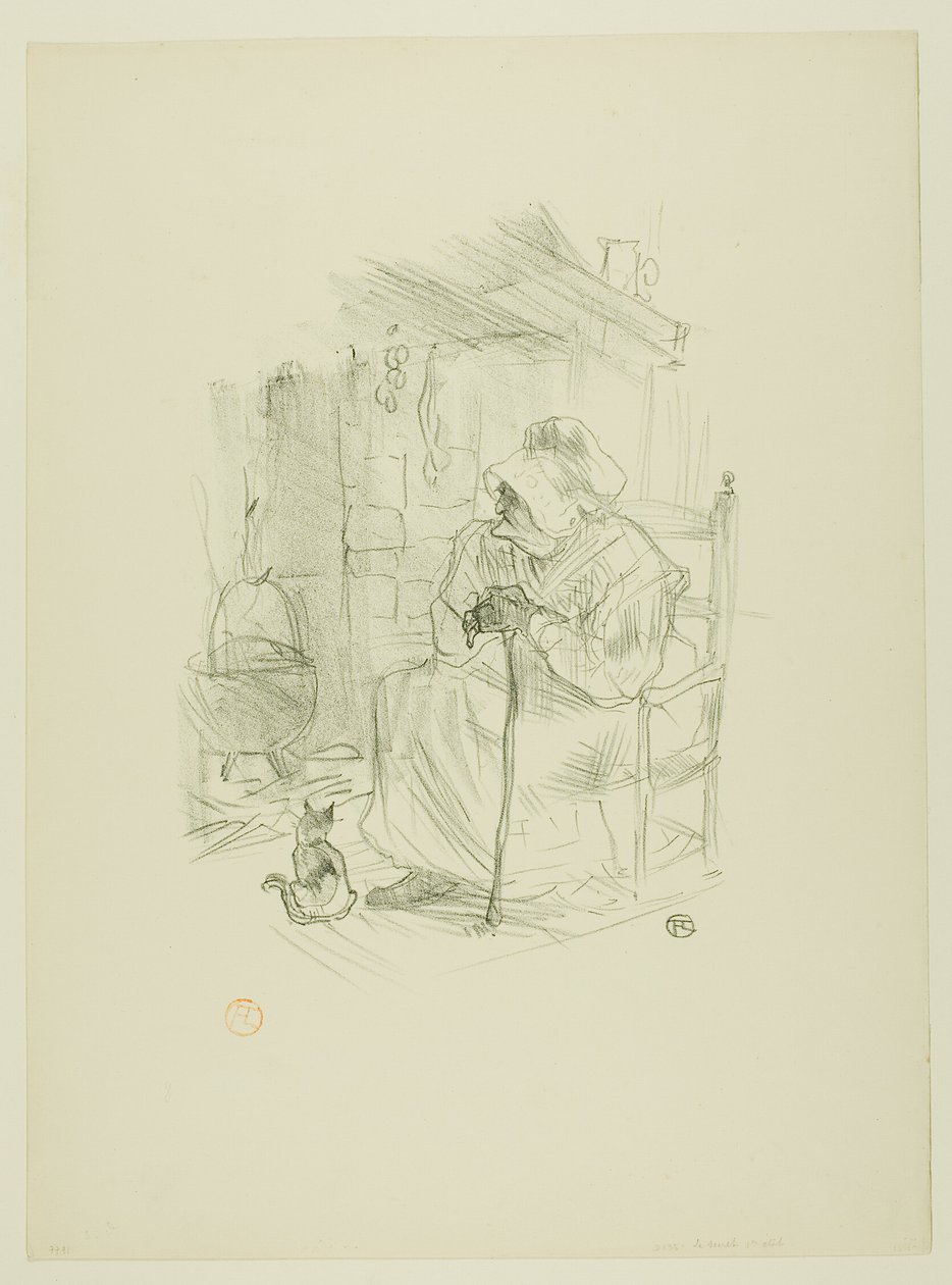 Het geheim, uit Mélodies de Désiré Dihau door Henri de Toulouse Lautrec