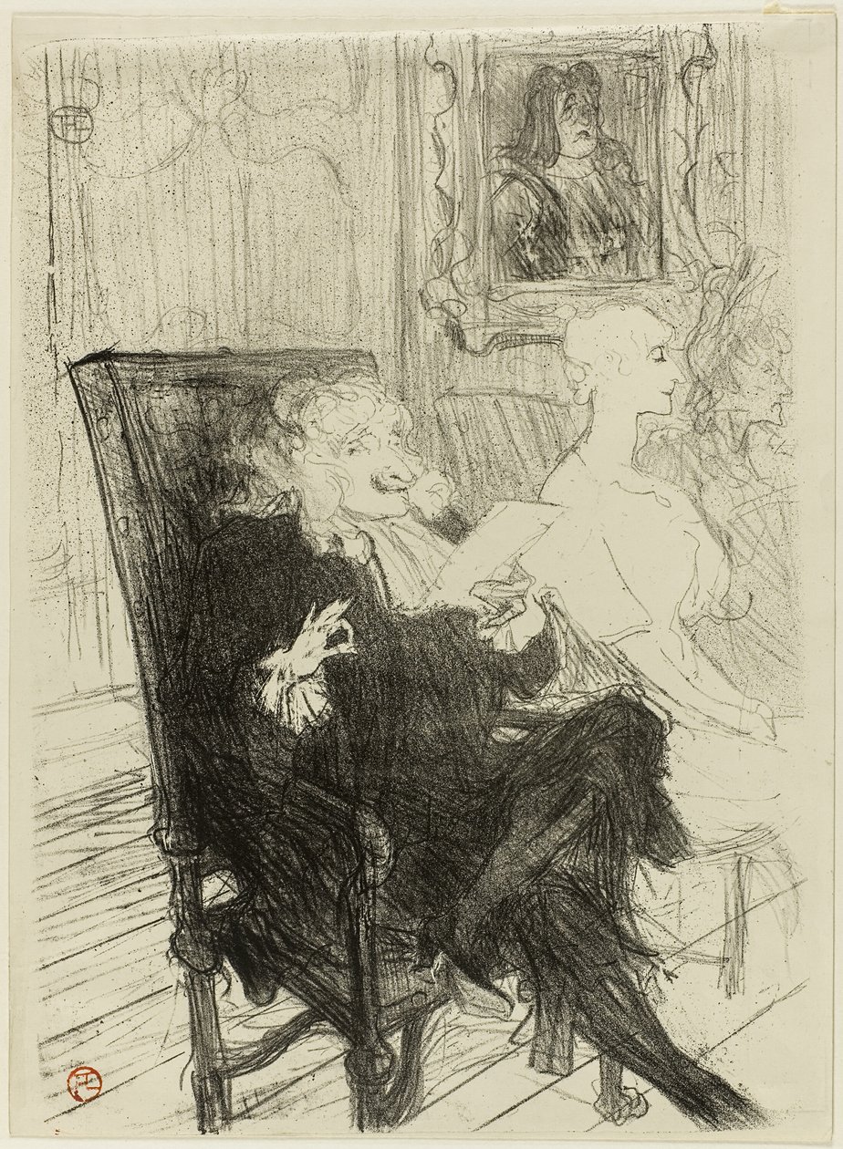 Truffier en Moreno, in Les Femmes Savantes door Henri de Toulouse Lautrec