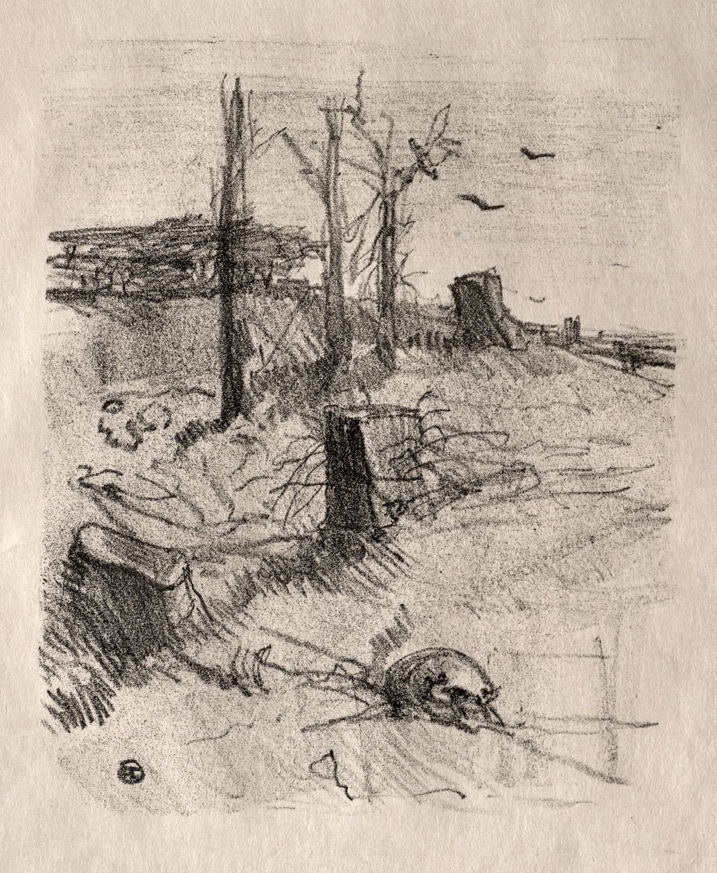 Een Begraafplaats in Galicië, 1898 door Henri de Toulouse Lautrec