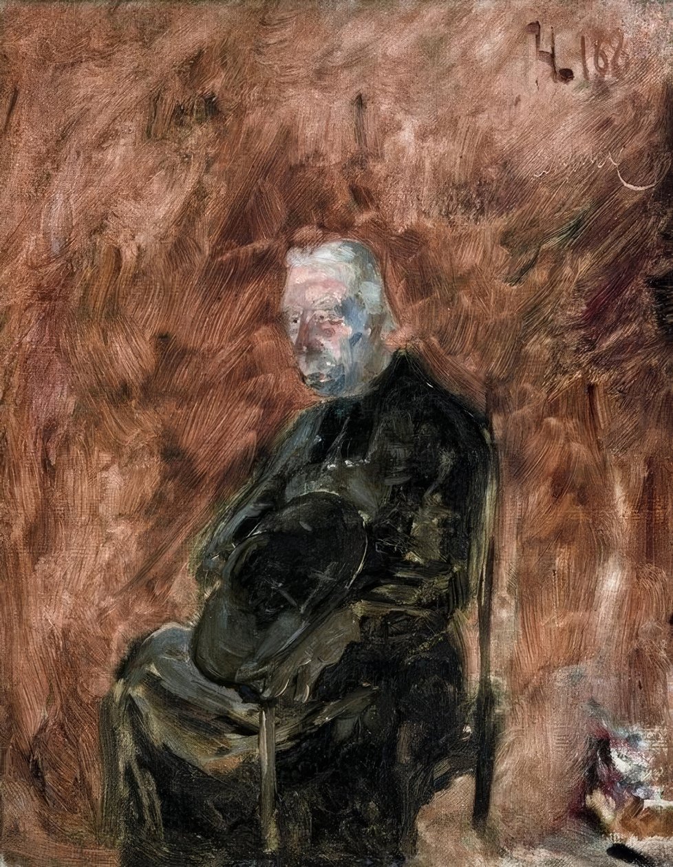 Een geestelijke door Henri de Toulouse Lautrec