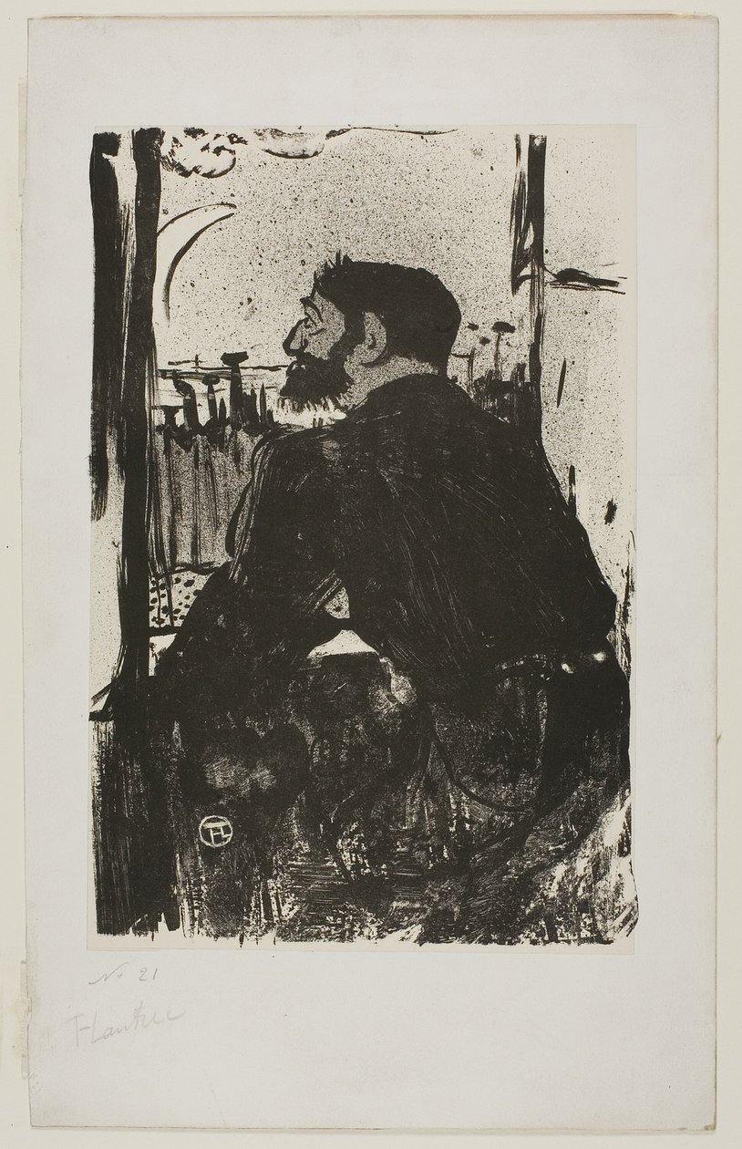 Witte nacht door Henri de Toulouse Lautrec