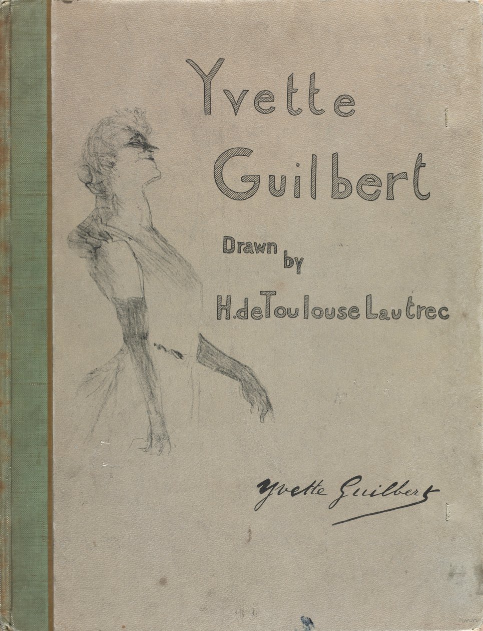 Yvette Guilbert-Engelse Serie: Omslag, 1898 door Henri de Toulouse Lautrec