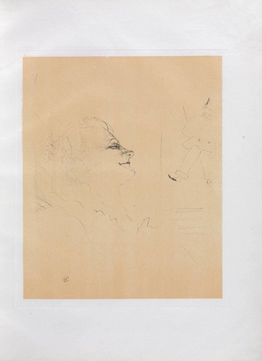 Yvette Guilbert-Engelse serie: Pessima, 1898 door Henri de Toulouse Lautrec