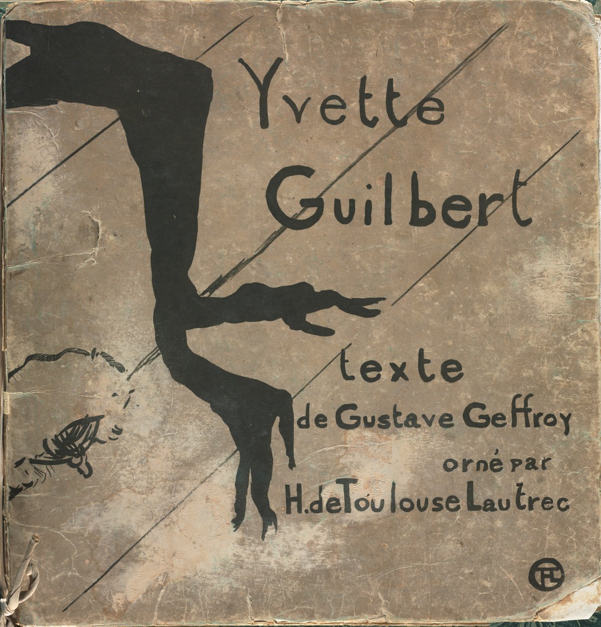 Yvette Guilbert - Franse Serie: Omslag door Henri de Toulouse Lautrec