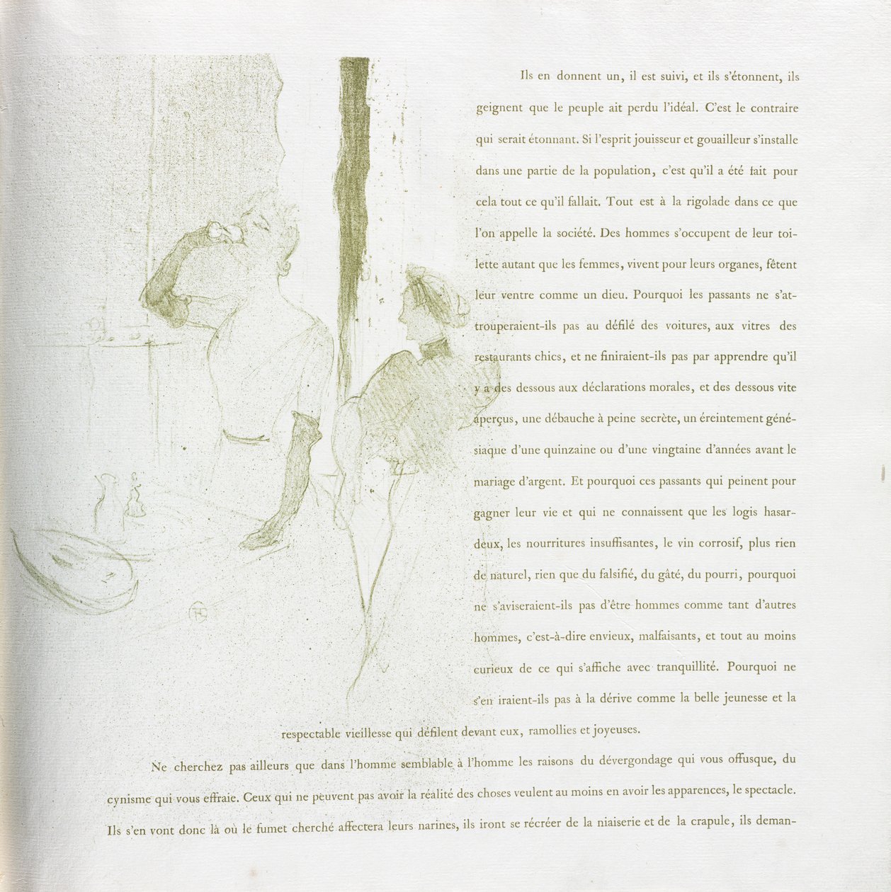 Yvette Guilbert-Franse Serie: Nr. 14, 1894 door Henri de Toulouse Lautrec