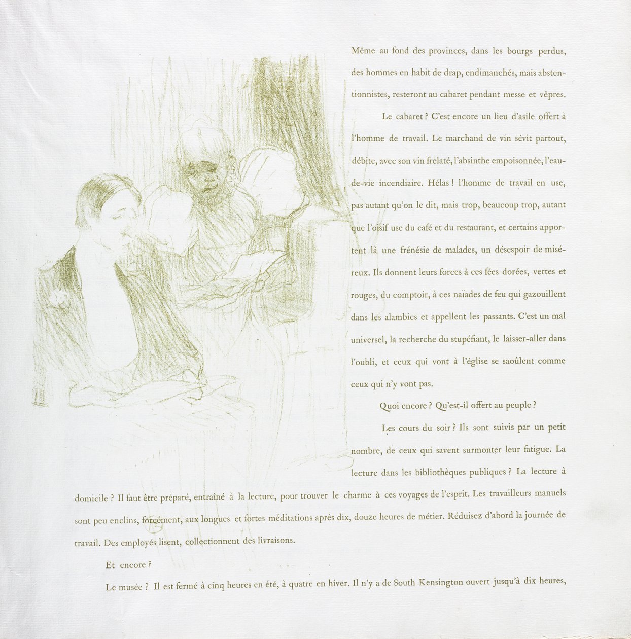 Yvette Guilbert-Franse Serie: Nr. 8 door Henri de Toulouse Lautrec