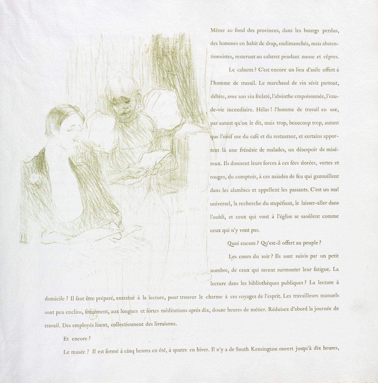 Yvette Guilbert-Franse Serie: Nr. 8, 1894 door Henri de Toulouse Lautrec