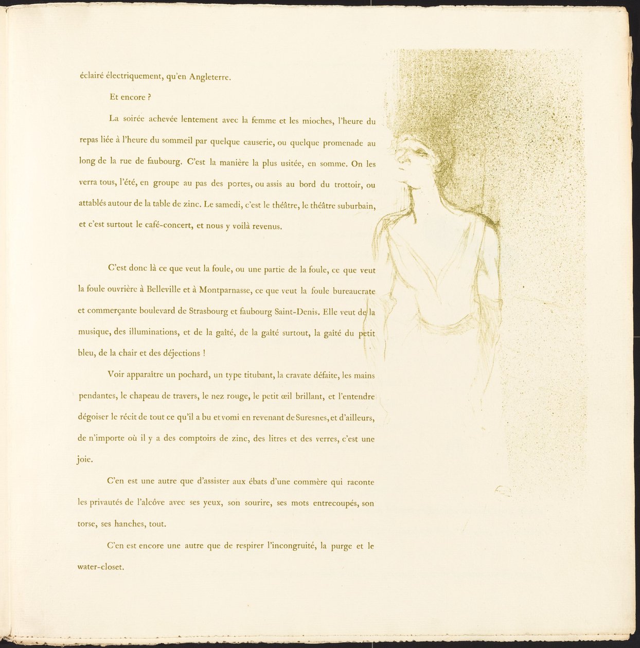 Yvette Guilbert door Henri de Toulouse Lautrec