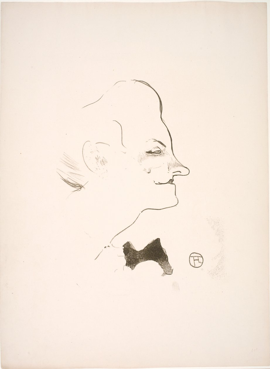 Yvette Guilbert door Henri de Toulouse Lautrec