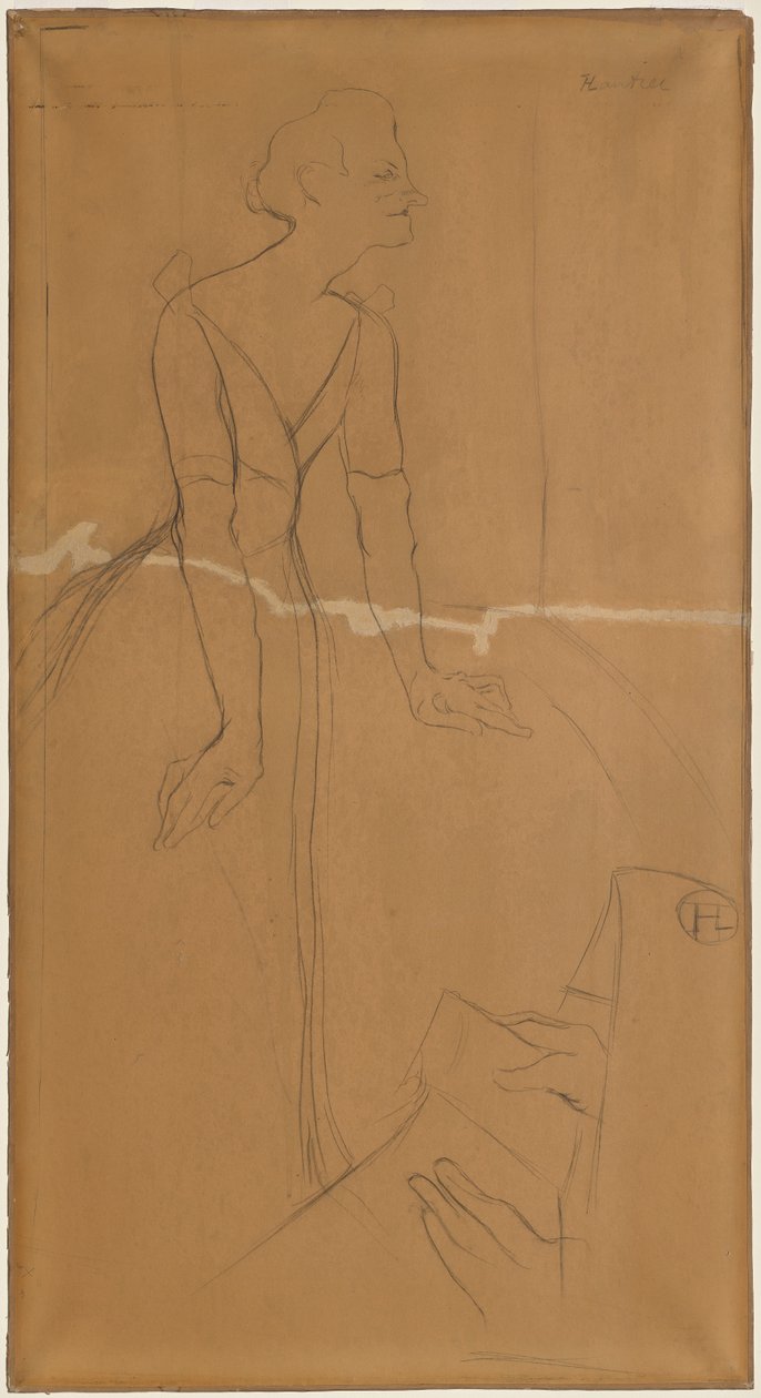 Yvette Guilbert door Henri de Toulouse Lautrec