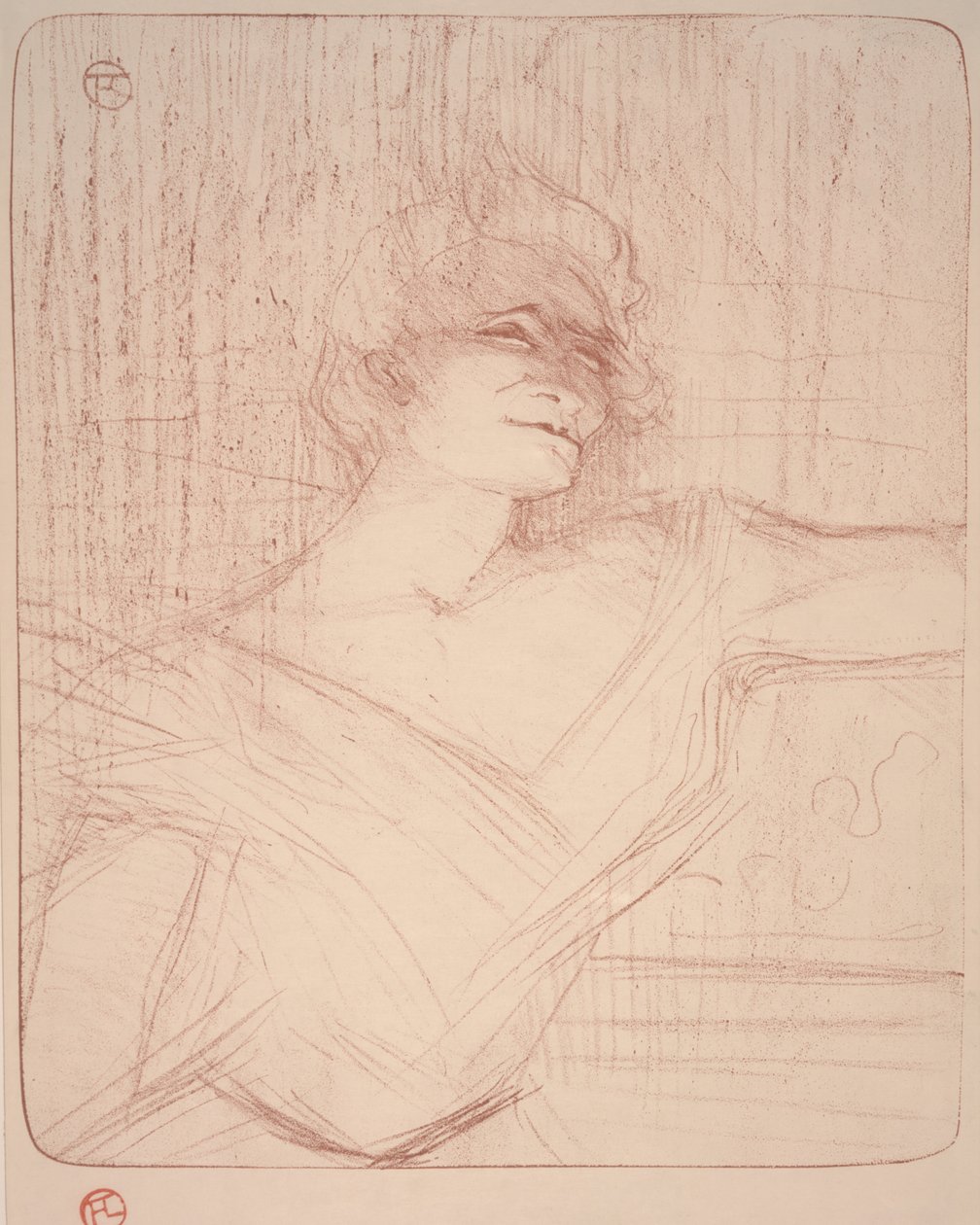 Yvette Guilbert, La Glu door Henri de Toulouse-Lautrec