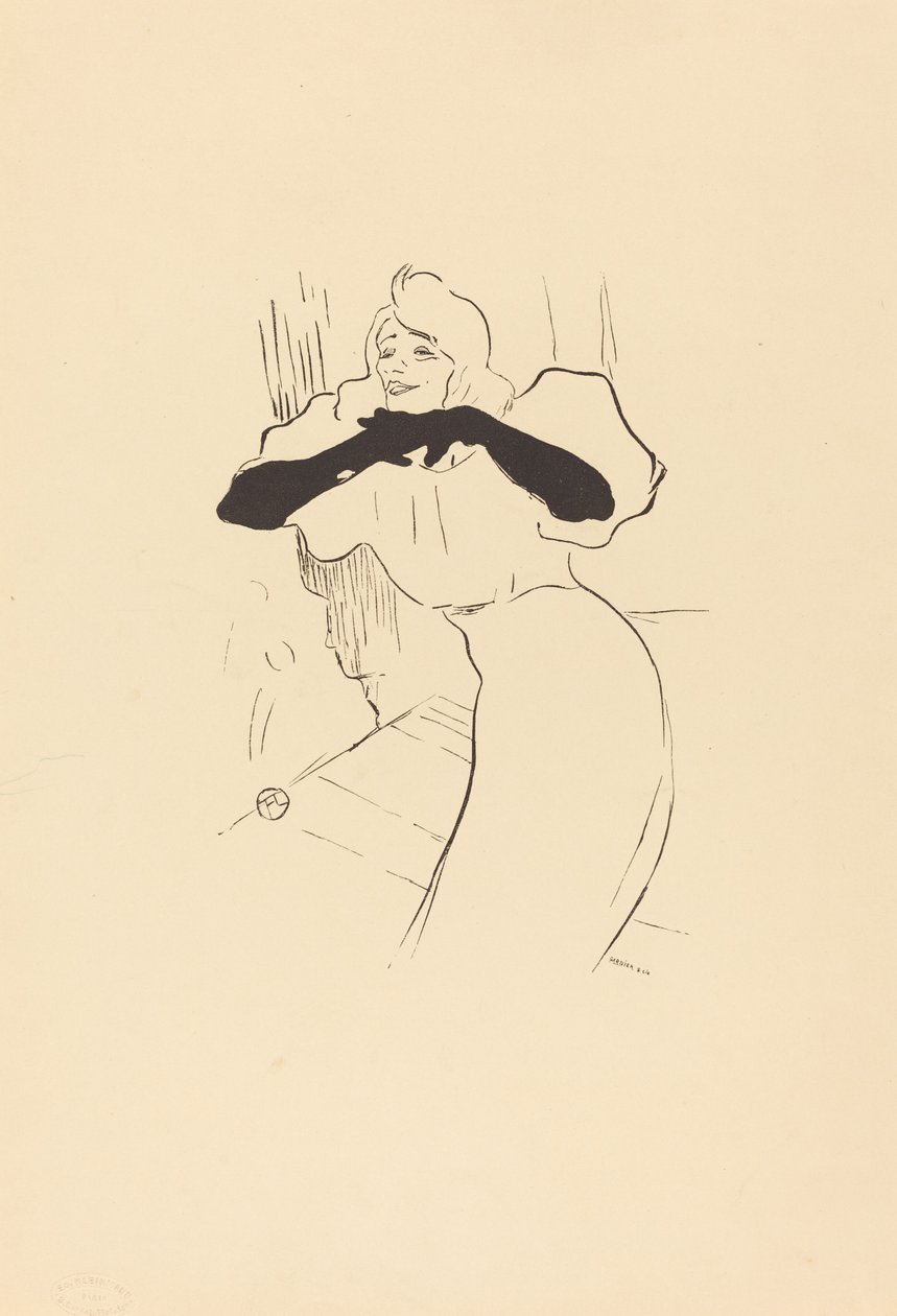 Yvette Guilbert: Linger, Longer, Loo door Henri de Toulouse Lautrec