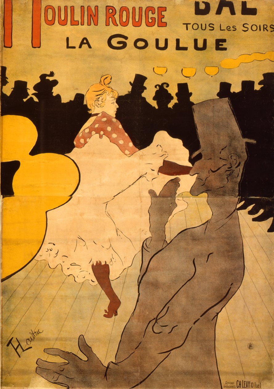 Moulin Rouge - La Goulue door Henri de Toulouse Lautrec