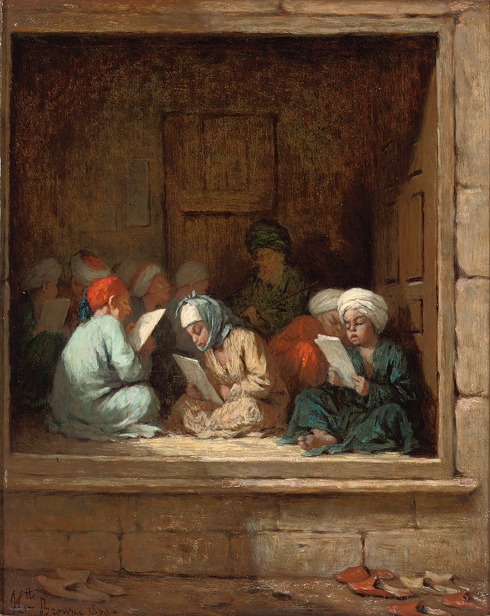 Een Turkse Klas, 1870 door Henriette Browne
