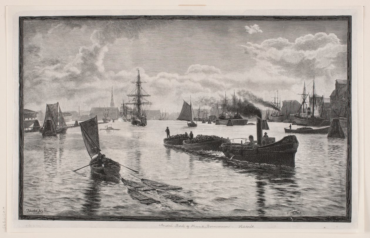 Haven van Kopenhagen door Henrik Bornemann