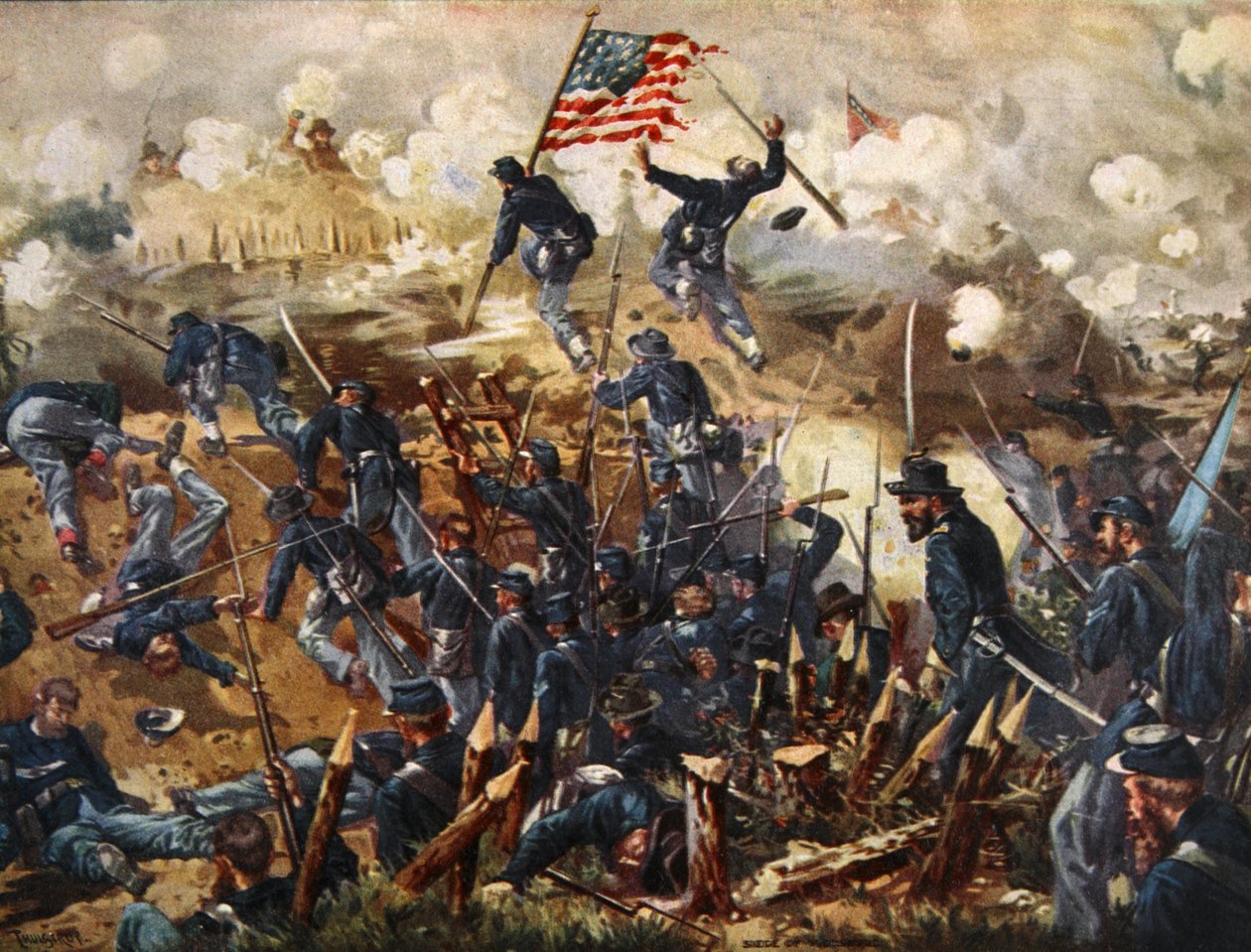 Het beleg van Vicksburg, 18 mei - 4 juli 1863 door Henry Alexander Ogden