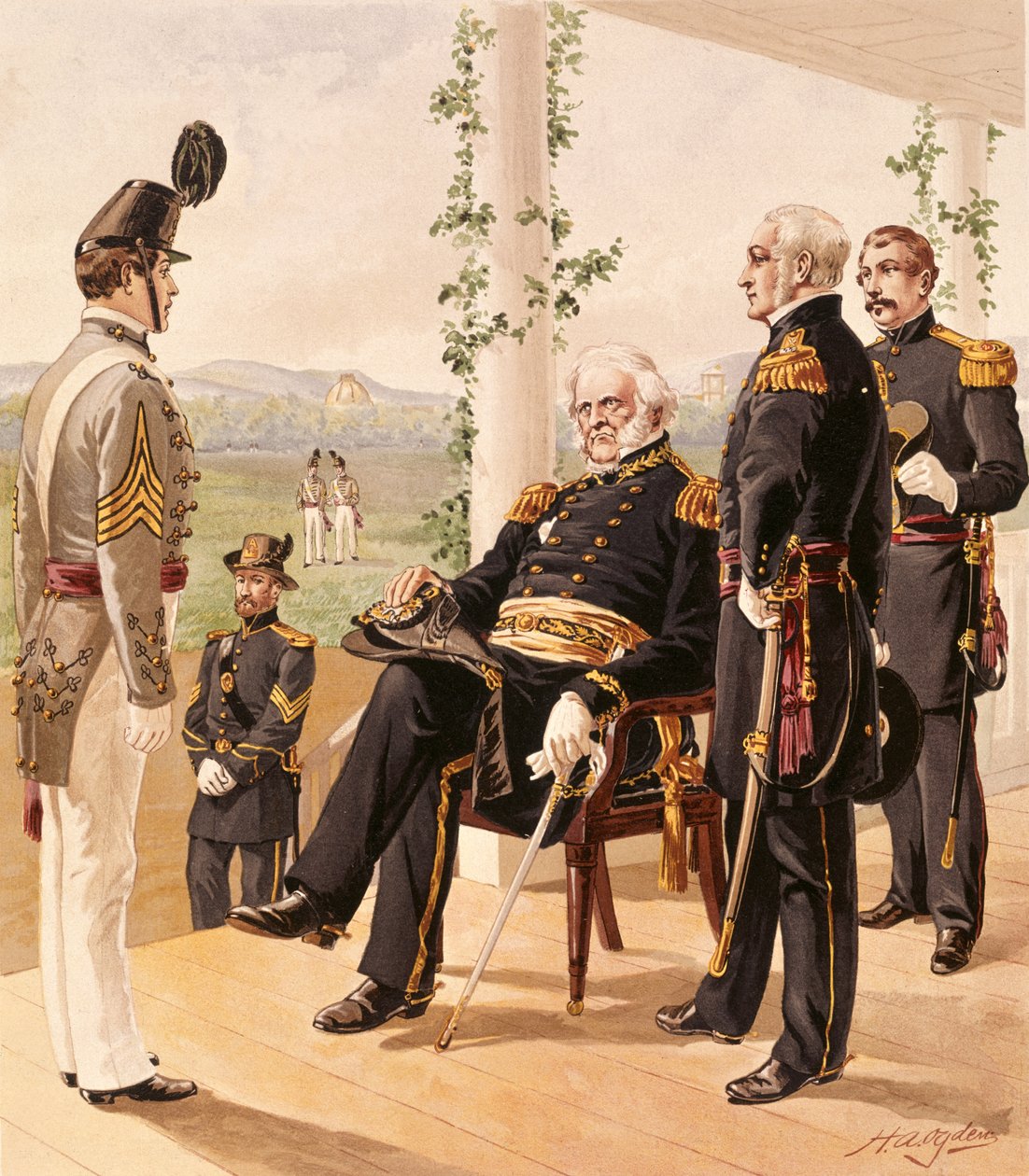 Uniformen van het Amerikaanse leger, 1858-61, uitgegeven door G.H. Buek and Company, 1885 door Henry Alexander Ogden