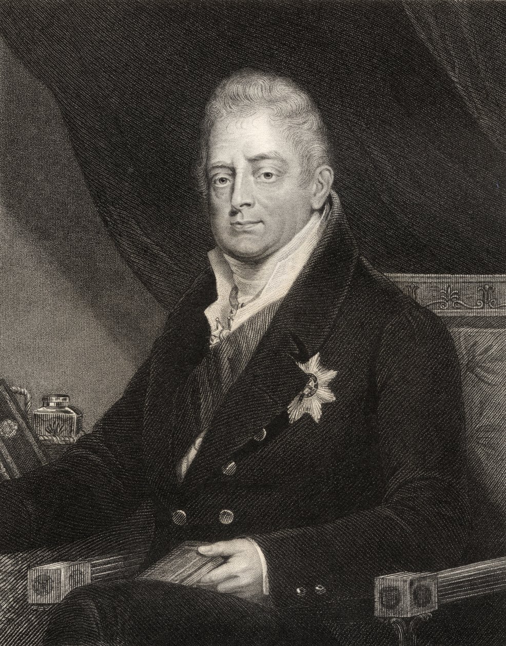 Koning Willem IV, gegraveerd door J. Cochran, uit 