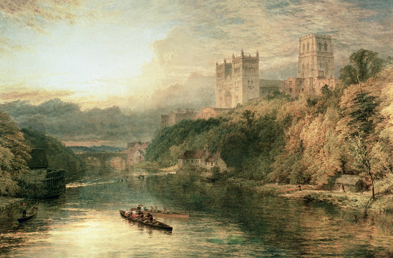 Durham Kathedraal door Henry Dawson
