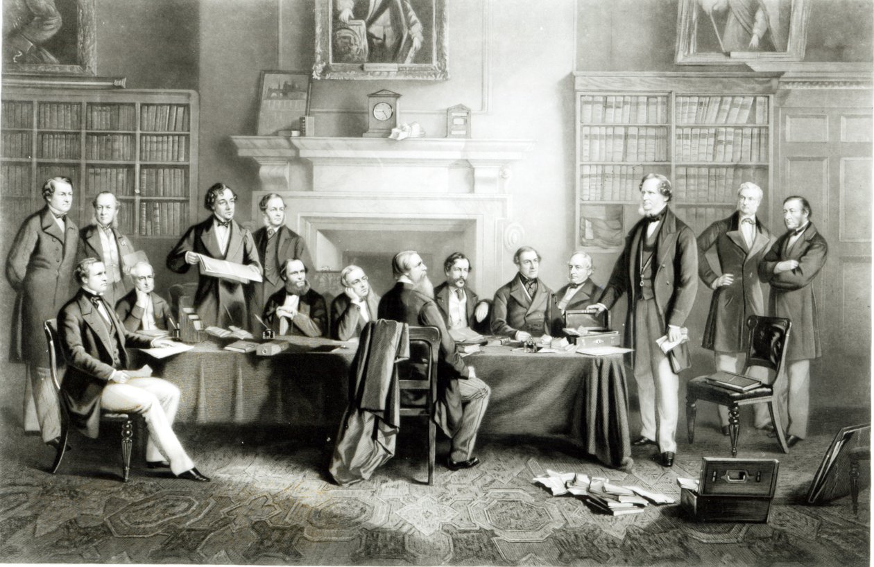 Het Kabinet van Lord Derby van 1867, 1868 door Henry Gales