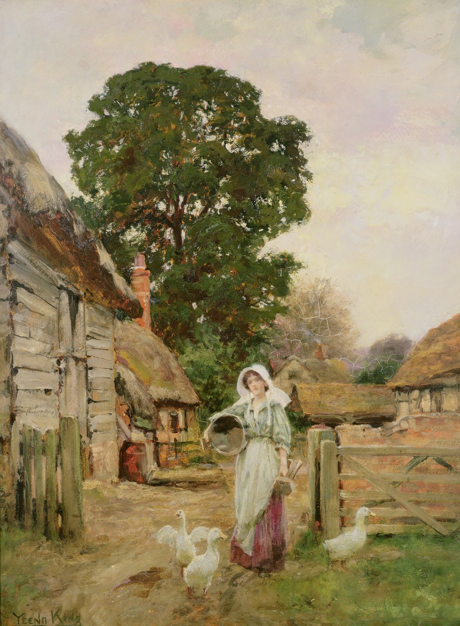 De Melkmeid door Henry John Yeend King