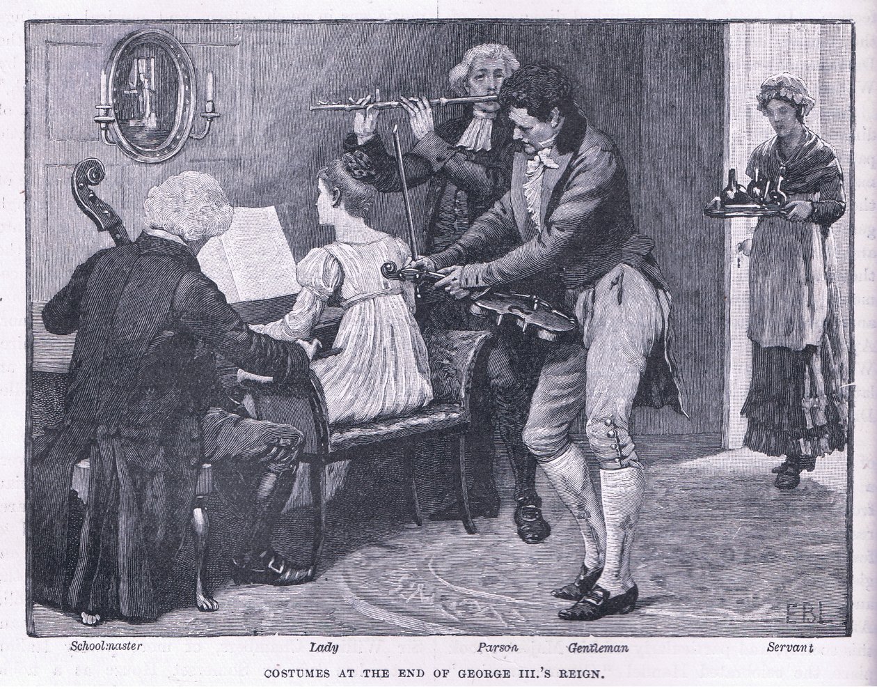 Kostuums aan het einde van het bewind van George III door Henry Marriott Paget