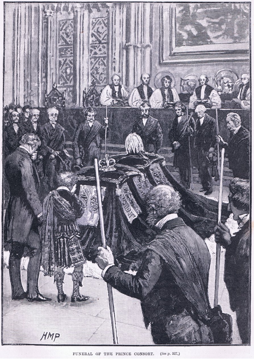 Begrafenis van de Prins-Gemaal 1862 AD door Henry Marriott Paget