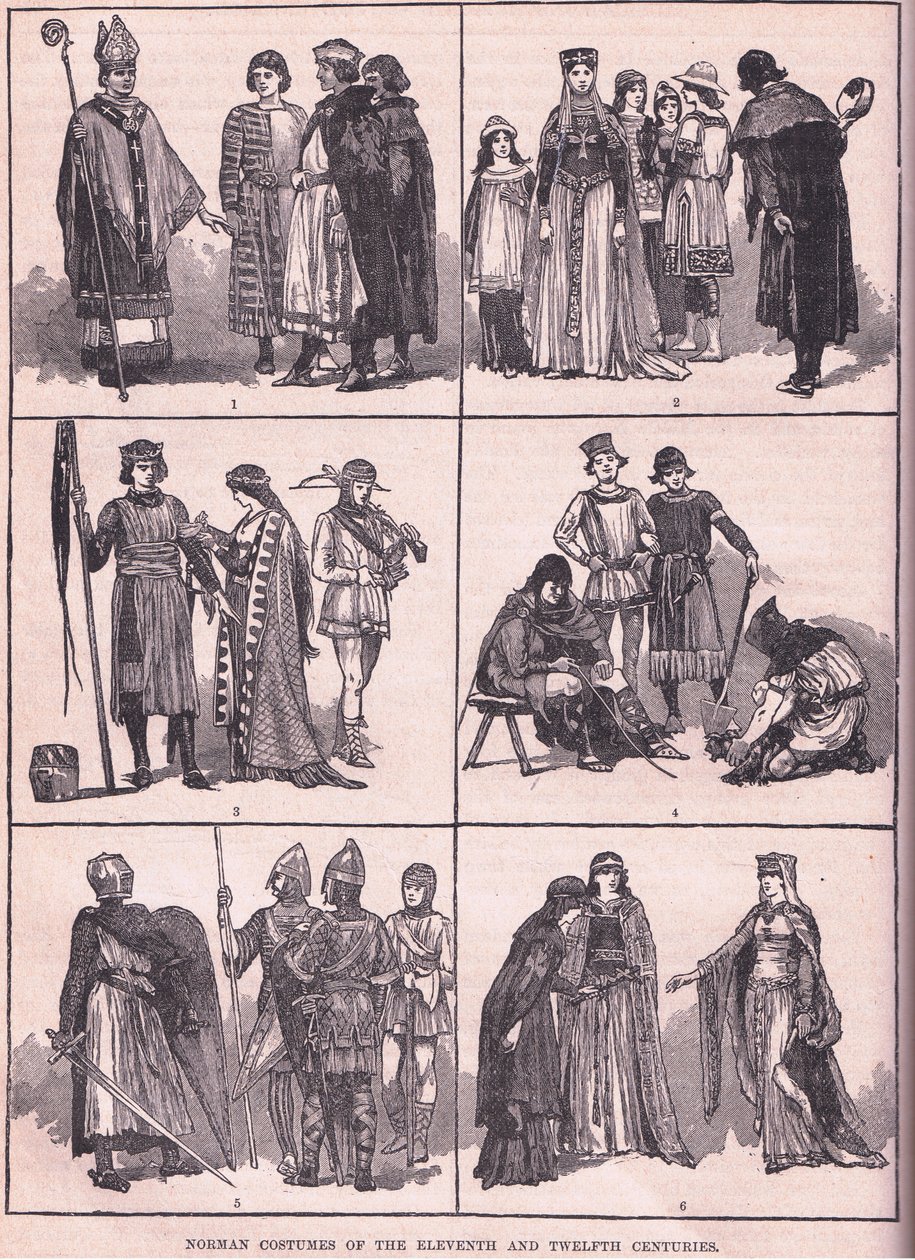 Normandische Kostuums van de Elfde en Twaalfde Eeuw door Henry Marriott Paget