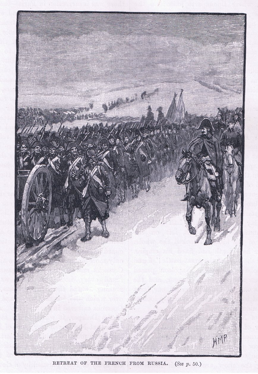 Terugtocht van de Fransen uit Rusland AD 1812 door Henry Marriott Paget