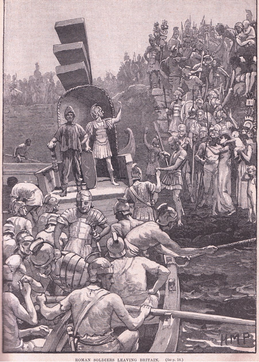 Romeinse soldaten verlaten Groot-Brittannië AD 410 door Henry Marriott Paget