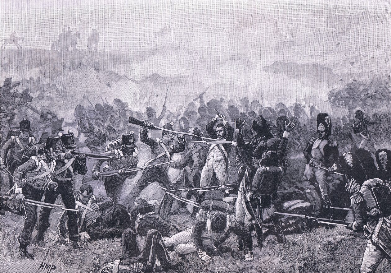 De Slag bij Waterloo AD 1815 door Henry Marriott Paget