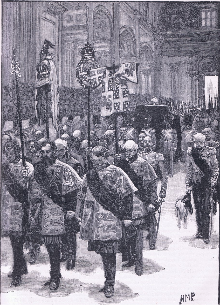 De begrafenis van Wellington 1852 AD door Henry Marriott Paget