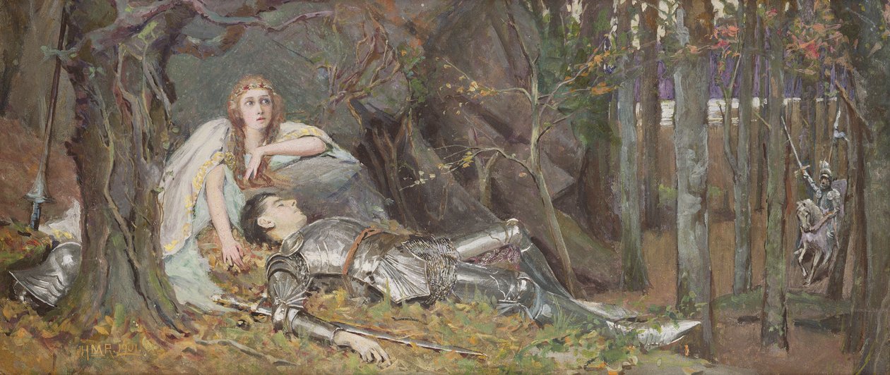 La Belle Dame Sans Merci, 1901 door Henry Meynell Rheam