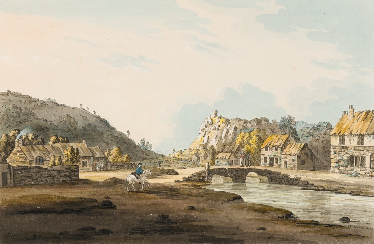 Tolcarne Brug [Newlyn], ca. 1804 door Henry Pendarves Tremenheere