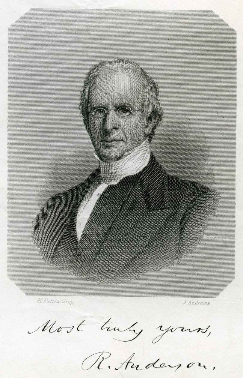 Rufus Anderson, gegraveerd door J. Andrews, c. 1860 door Henry Peters Gray