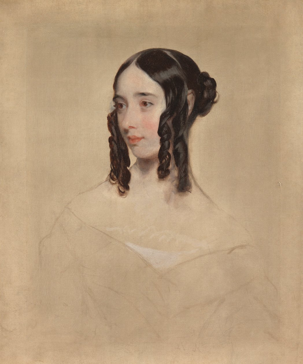 Studie van een jonge vrouw, 1847 door Henry Room