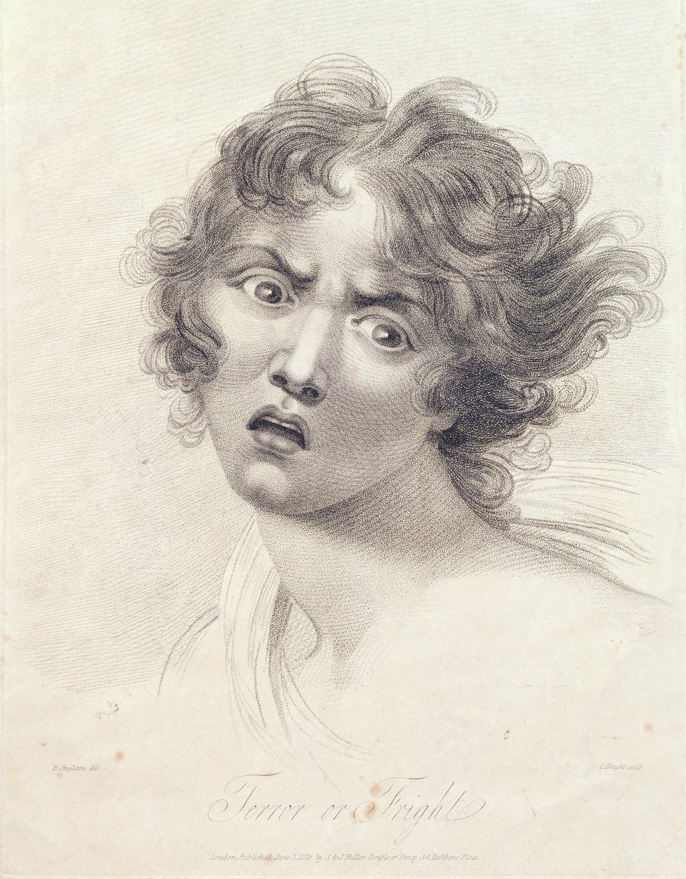 Terreur of angst, 1815 door Henry Singleton