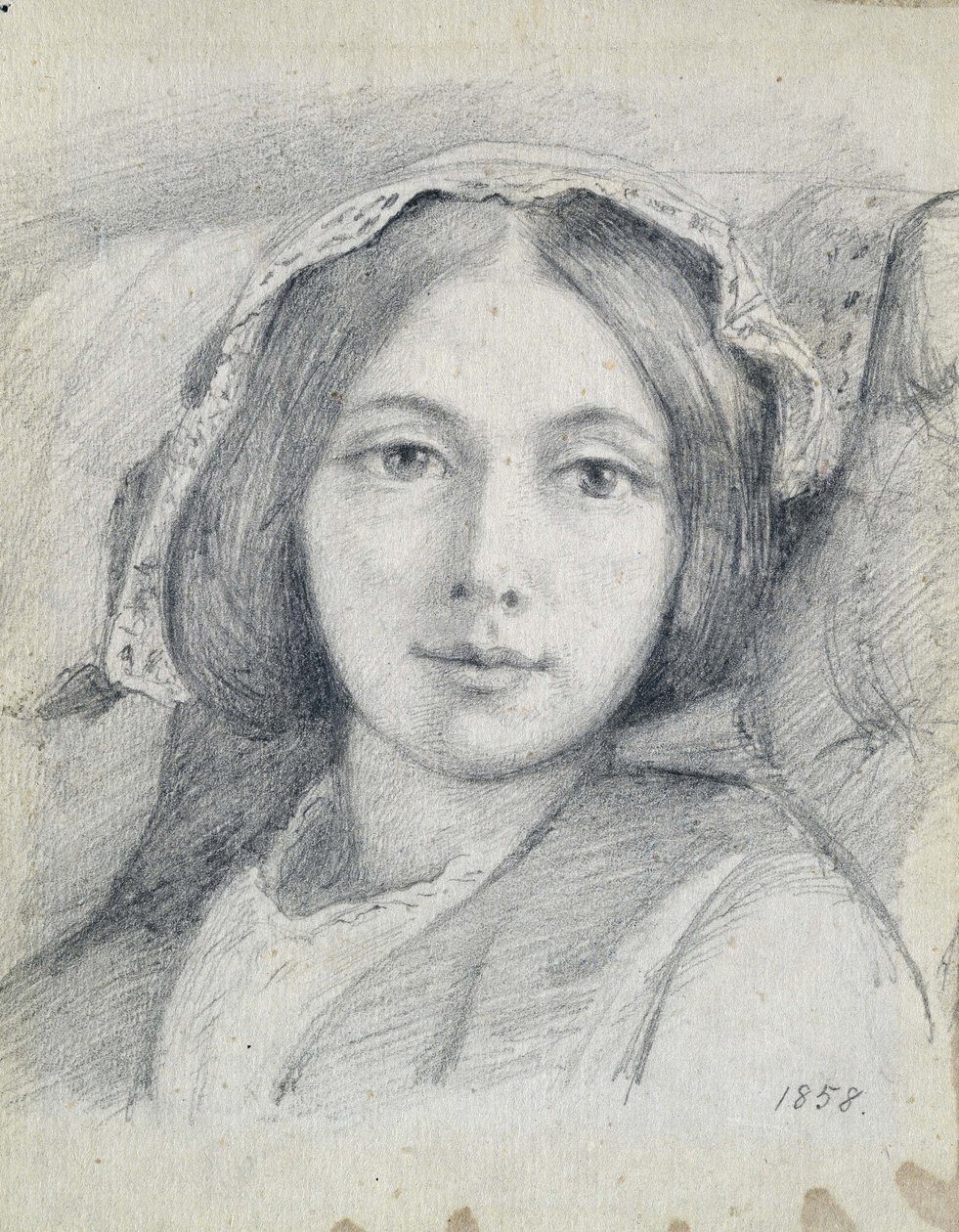Mary Ellen Meredith, 1858 door Henry Wallis