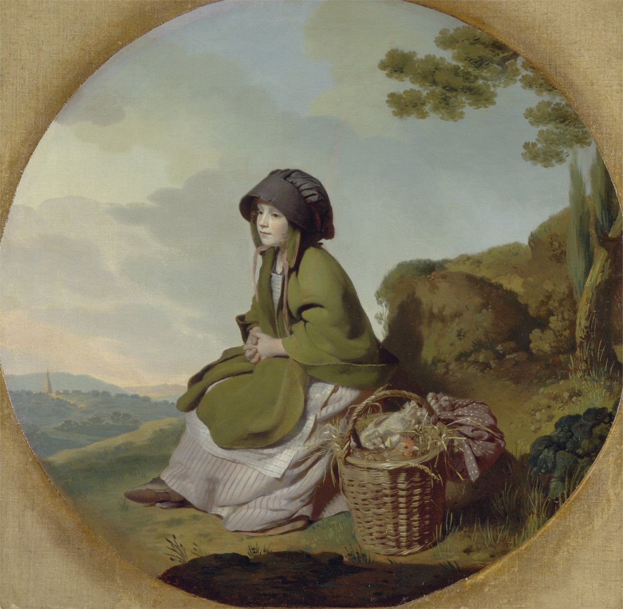Marktmeisje (De Zilveren Eeuw) door Henry Walton