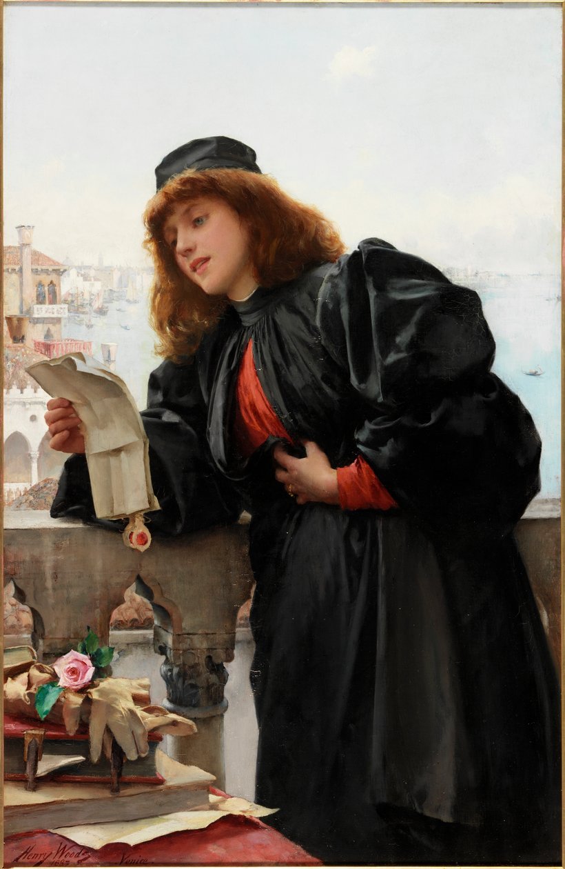 Portia, 1887 door Henry Woods