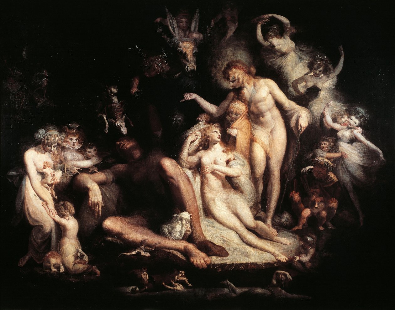 Het ontwaken van Titania door Henry  Fuseli